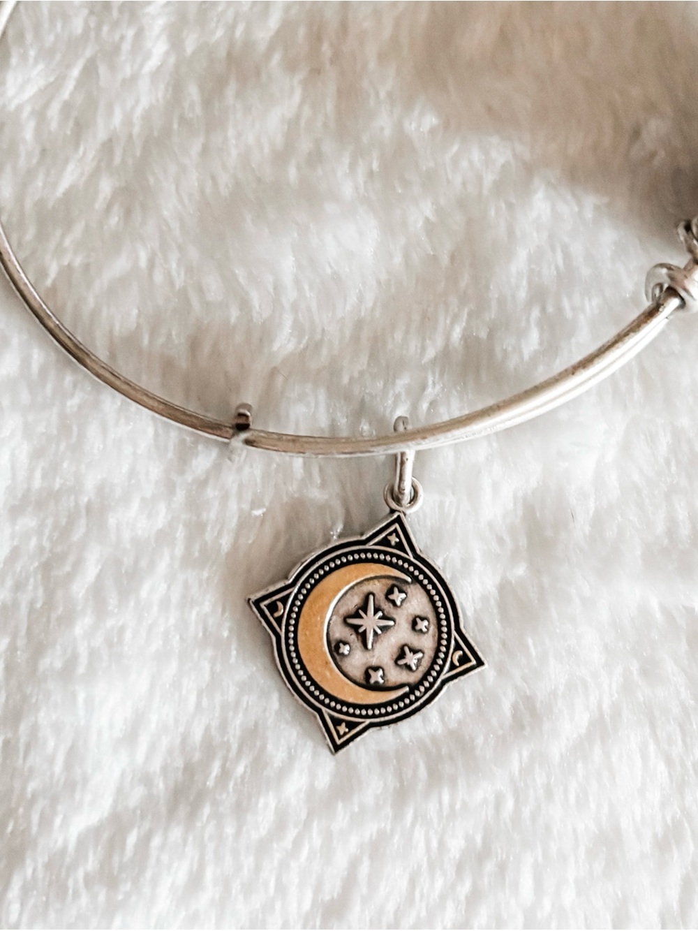 NWT! Alex and Ani Moonlight Charm Bracelet - Silver & Gold - Picture 3 of 4